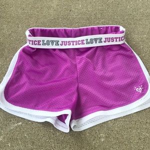 Justice Athletic shorts, size 12, like new!